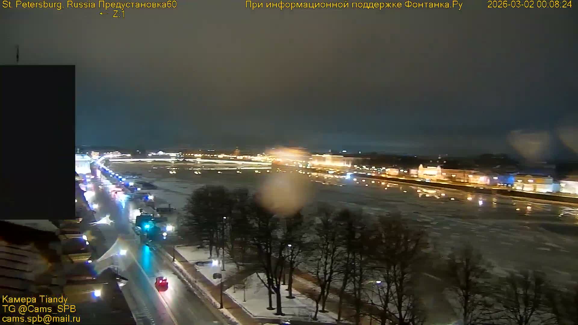 Bronze Horseman (Mednyy Vsadnik) & Saint Isaac Cathedral (Isaakiyevskiy Sobor) from Senate Square  Live Cam - Admiralteysky Okrug, Admiralteysky, Saint Petersburg, Northwestern (Severo-Zapadnyy), Russia 