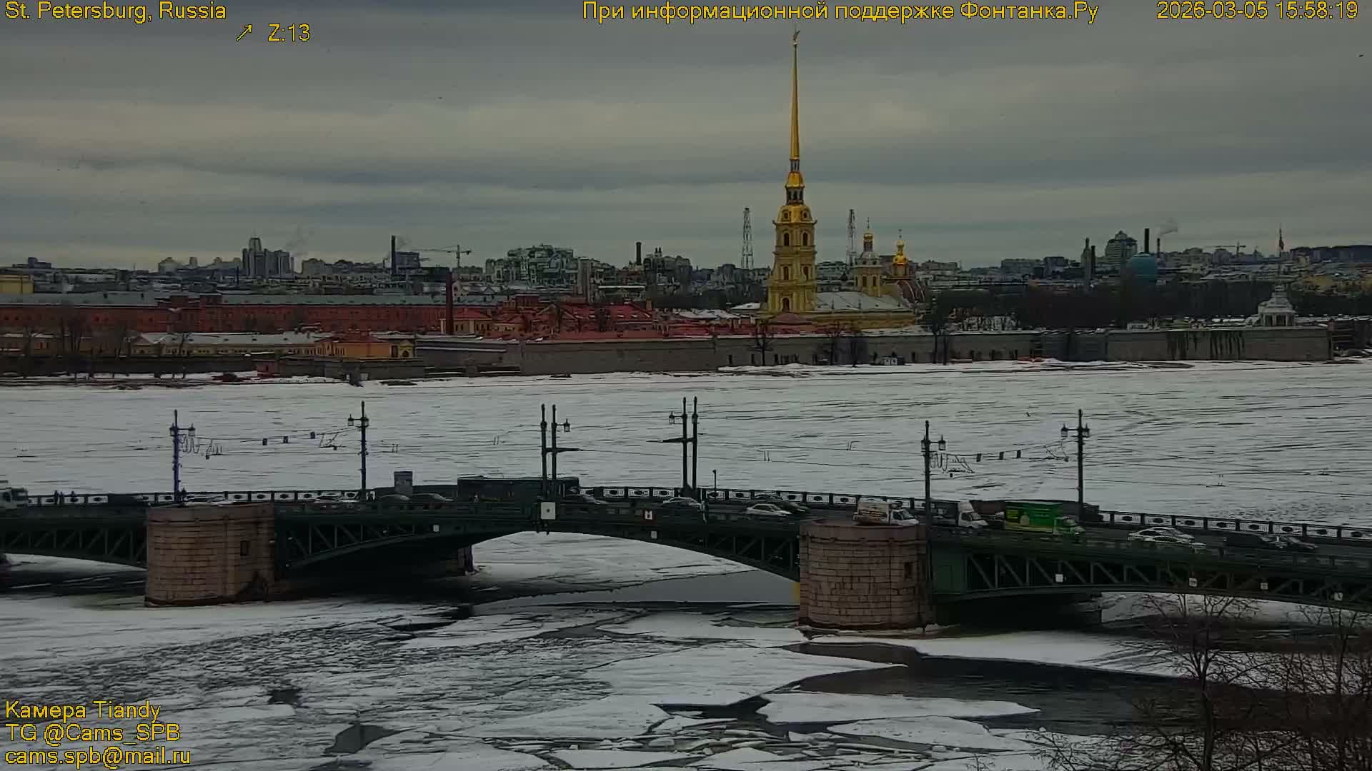 Bronze Horseman (Mednyy Vsadnik) & Saint Isaac Cathedral (Isaakiyevskiy Sobor) from Senate Square  Live Cam - Admiralteysky Okrug, Admiralteysky, Saint Petersburg, Northwestern (Severo-Zapadnyy), Russia 
