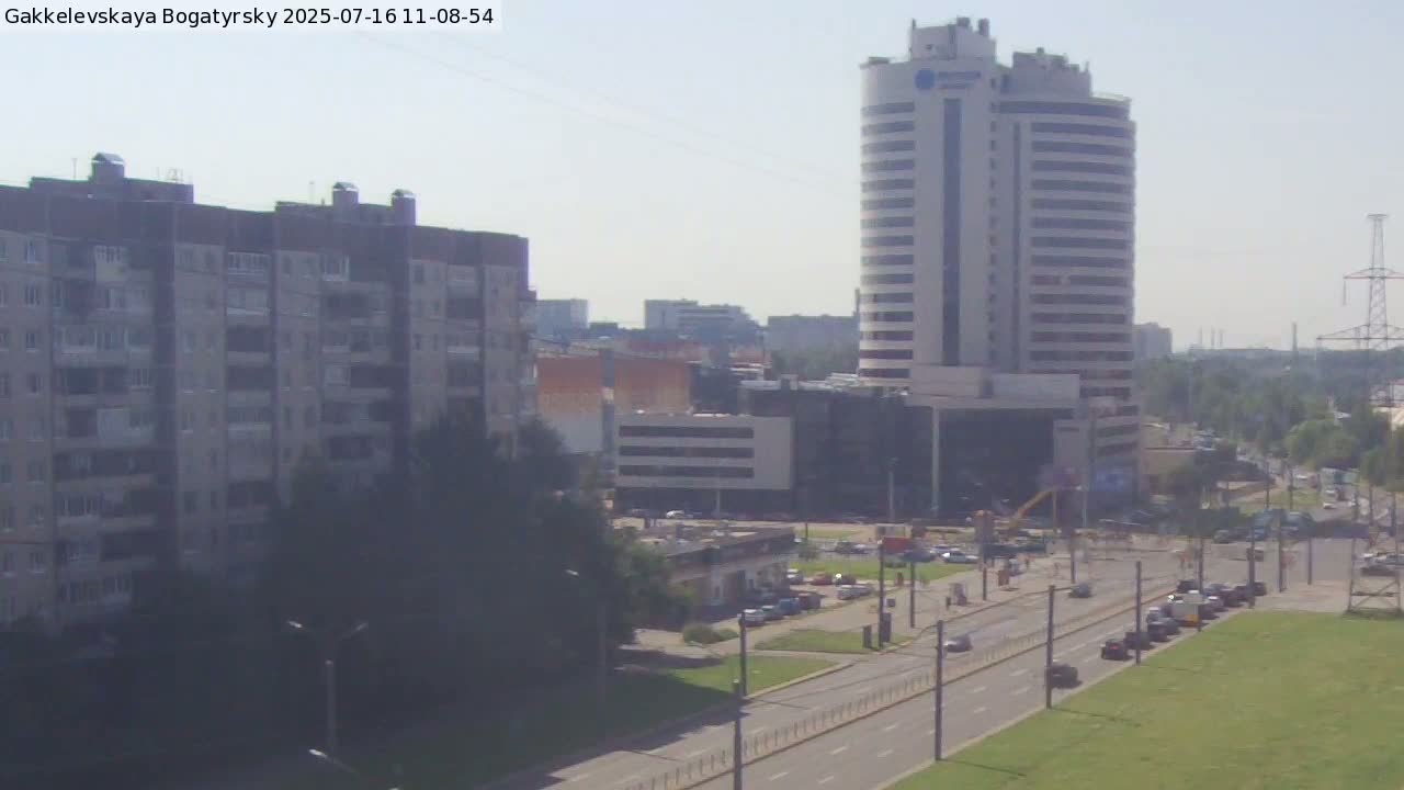 Gakkelevskaya Street / Bogatyrsky Avenue Junction Live Cam - Yuntolovo, Primorsky, Saint Petersburg, Northwestern (Severo-Zapadnyy), Russia