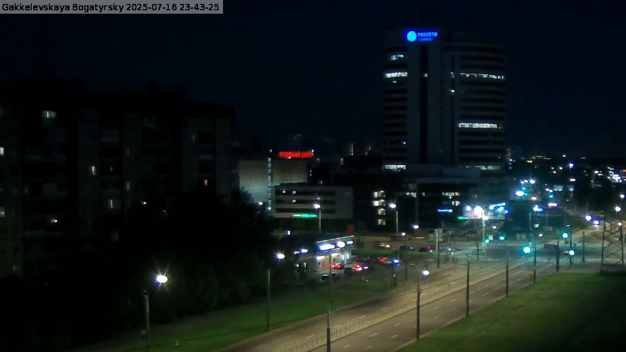 Gakkelevskaya Street / Bogatyrsky Avenue Junction Live Cam - Yuntolovo, Primorsky, Saint Petersburg, Northwestern (Severo-Zapadnyy), Russia