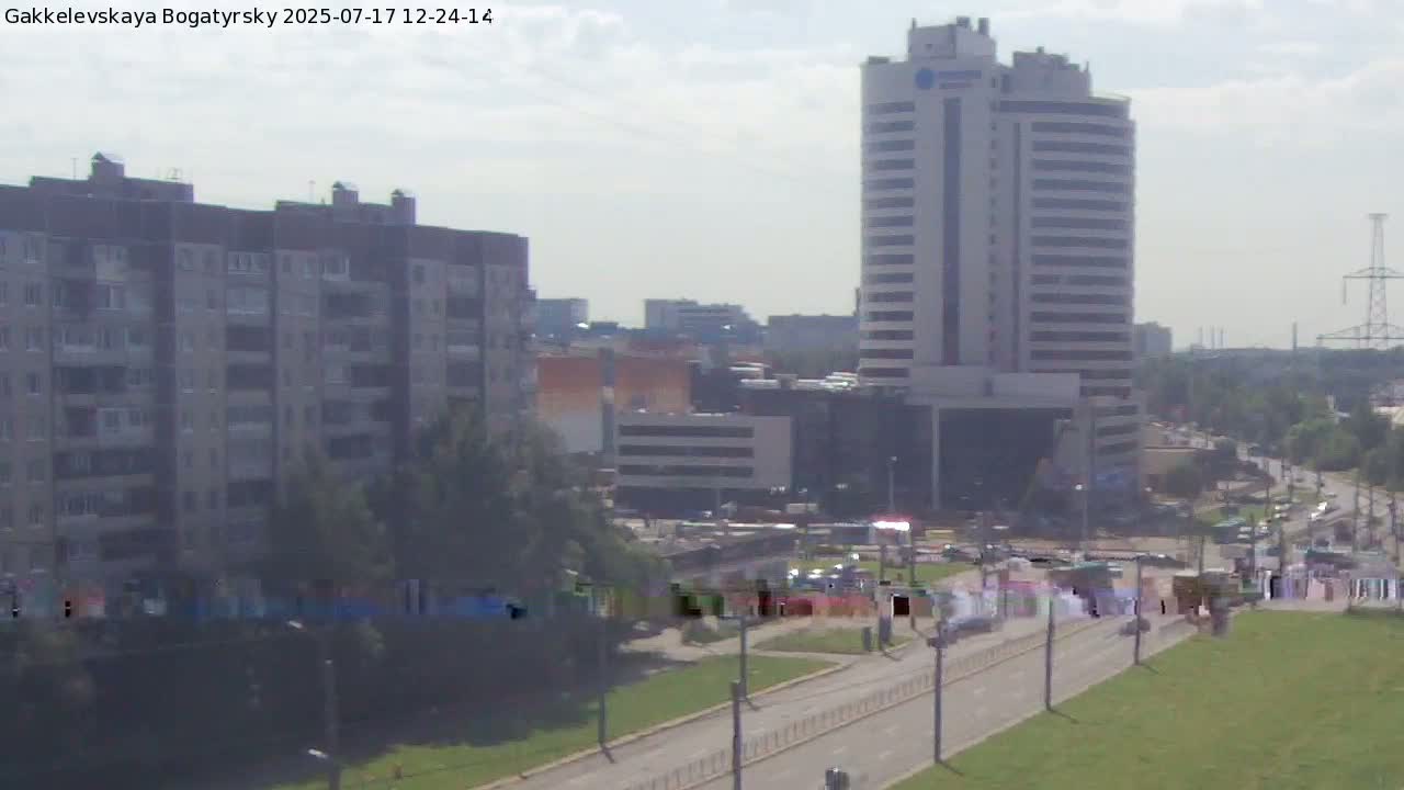 Gakkelevskaya Street / Bogatyrsky Avenue Junction Live Cam - Yuntolovo, Primorsky, Saint Petersburg, Northwestern (Severo-Zapadnyy), Russia
