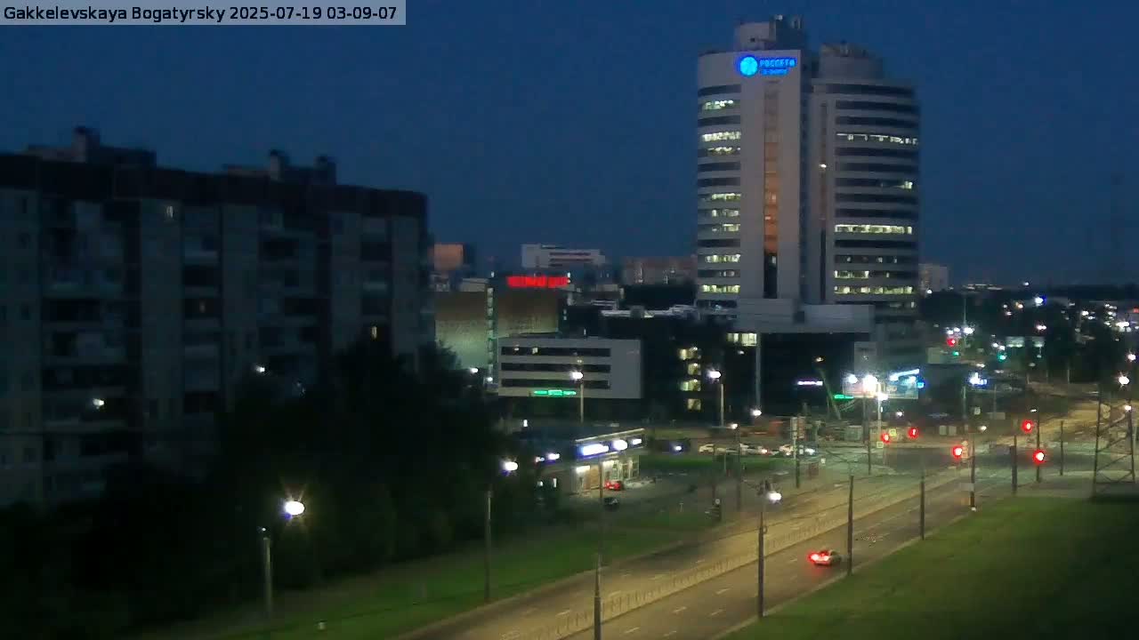 Gakkelevskaya Street / Bogatyrsky Avenue Junction Live Cam - Yuntolovo, Primorsky, Saint Petersburg, Northwestern (Severo-Zapadnyy), Russia