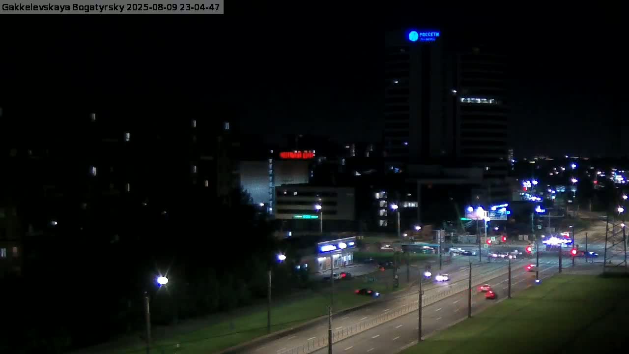 Gakkelevskaya Street / Bogatyrsky Avenue Junction Live Cam - Yuntolovo, Primorsky, Saint Petersburg, Northwestern (Severo-Zapadnyy), Russia