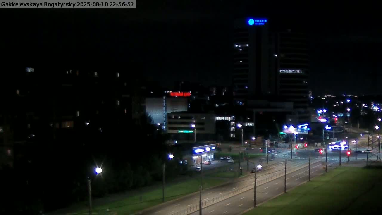 Gakkelevskaya Street / Bogatyrsky Avenue Junction Live Cam - Yuntolovo, Primorsky, Saint Petersburg, Northwestern (Severo-Zapadnyy), Russia