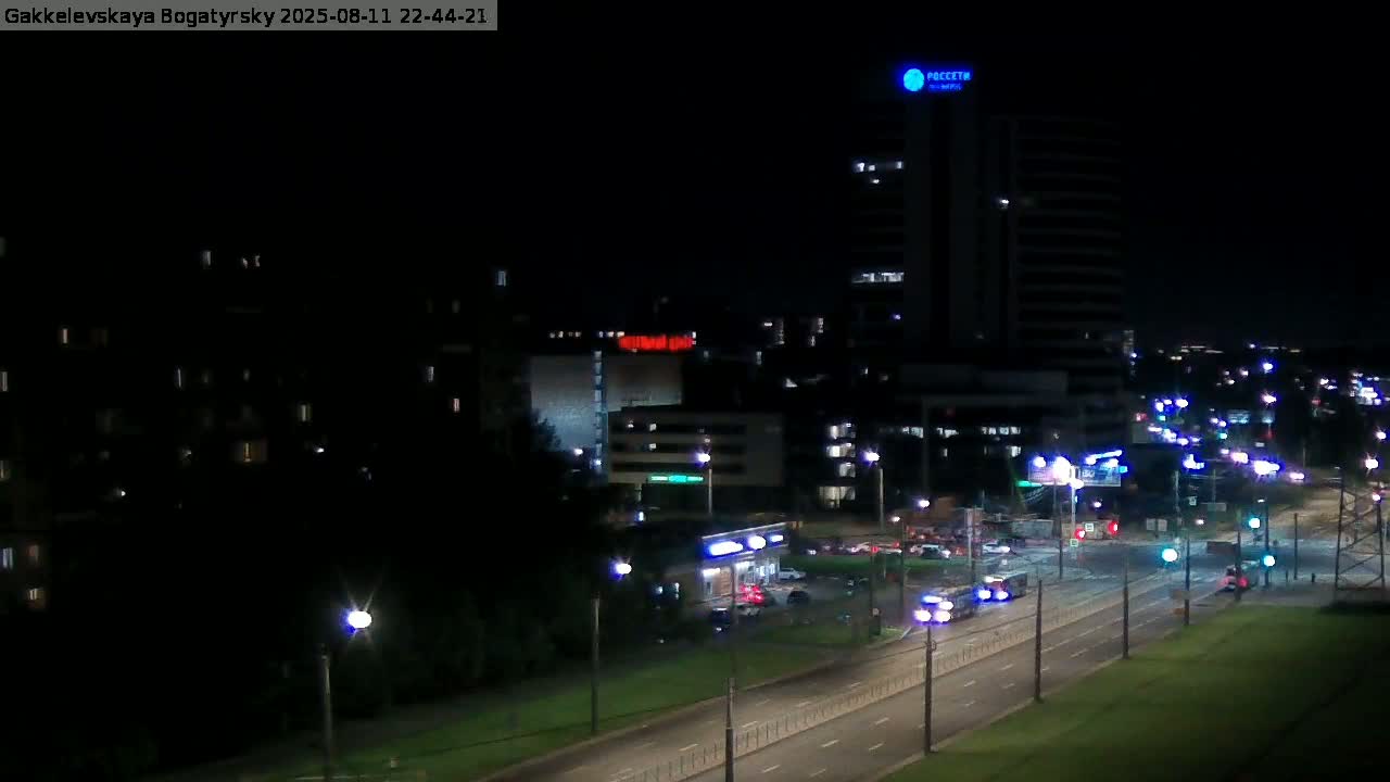 Gakkelevskaya Street / Bogatyrsky Avenue Junction Live Cam - Yuntolovo, Primorsky, Saint Petersburg, Northwestern (Severo-Zapadnyy), Russia