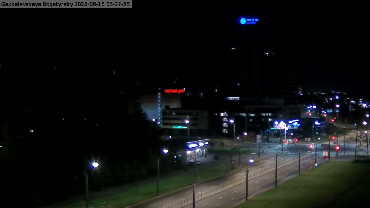 Gakkelevskaya Street / Bogatyrsky Avenue Junction Live Cam - Yuntolovo, Primorsky, Saint Petersburg, Northwestern (Severo-Zapadnyy), Russia
