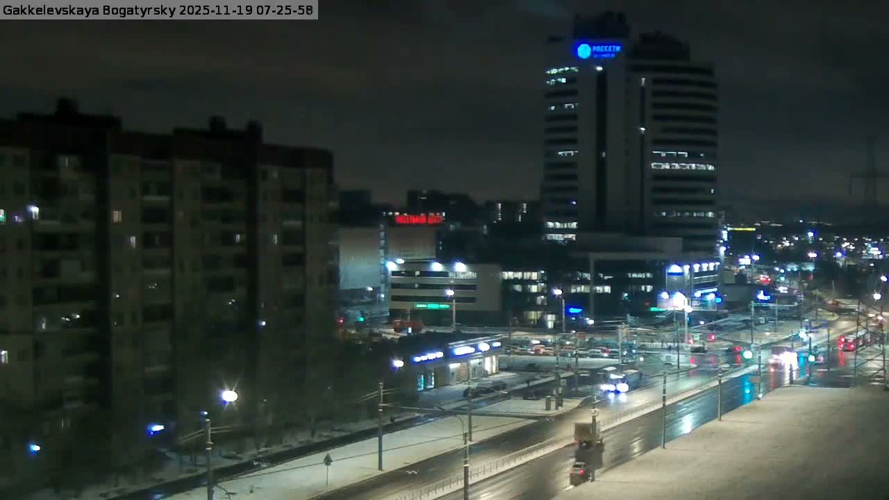 Gakkelevskaya Street / Bogatyrsky Avenue Junction Live Cam - Yuntolovo, Primorsky, Saint Petersburg, Northwestern (Severo-Zapadnyy), Russia