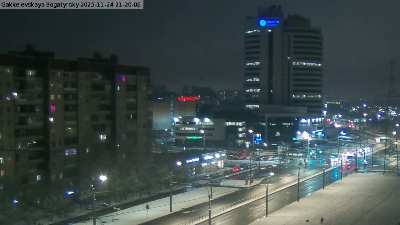 Gakkelevskaya Street / Bogatyrsky Avenue Junction Live Cam - Yuntolovo, Primorsky, Saint Petersburg, Northwestern (Severo-Zapadnyy), Russia