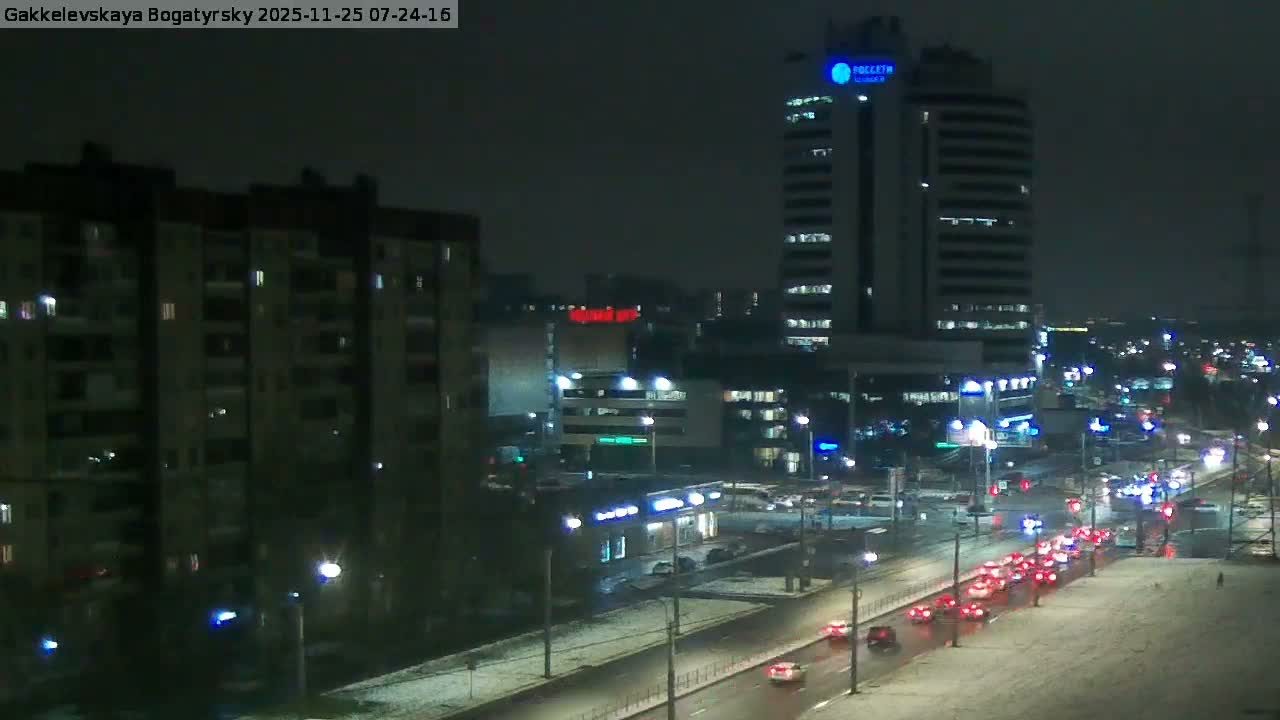 Gakkelevskaya Street / Bogatyrsky Avenue Junction Live Cam - Yuntolovo, Primorsky, Saint Petersburg, Northwestern (Severo-Zapadnyy), Russia