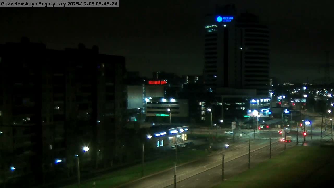 Gakkelevskaya Street / Bogatyrsky Avenue Junction Live Cam - Yuntolovo, Primorsky, Saint Petersburg, Northwestern (Severo-Zapadnyy), Russia