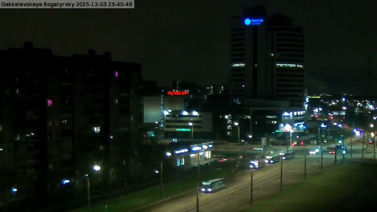 Gakkelevskaya Street / Bogatyrsky Avenue Junction Live Cam - Yuntolovo, Primorsky, Saint Petersburg, Northwestern (Severo-Zapadnyy), Russia