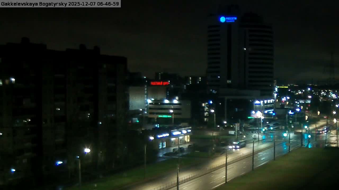 Gakkelevskaya Street / Bogatyrsky Avenue Junction Live Cam - Yuntolovo, Primorsky, Saint Petersburg, Northwestern (Severo-Zapadnyy), Russia