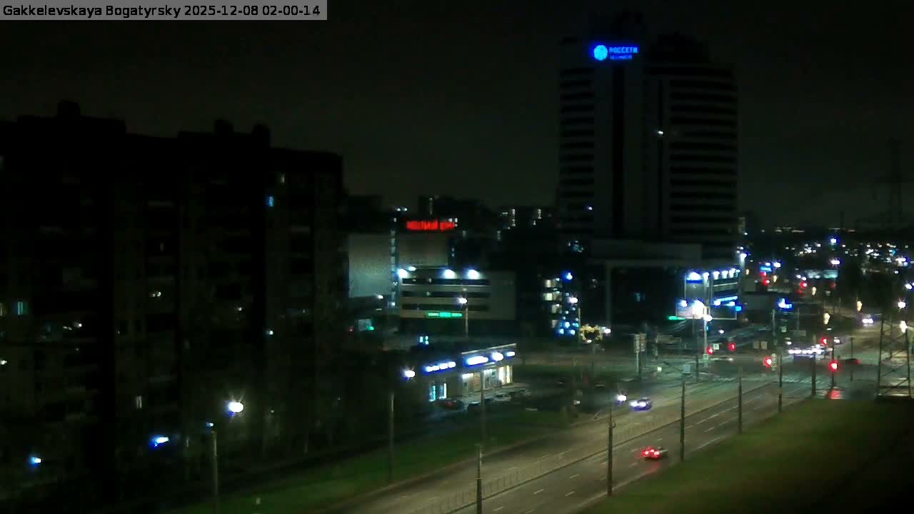 Gakkelevskaya Street / Bogatyrsky Avenue Junction Live Cam - Yuntolovo, Primorsky, Saint Petersburg, Northwestern (Severo-Zapadnyy), Russia
