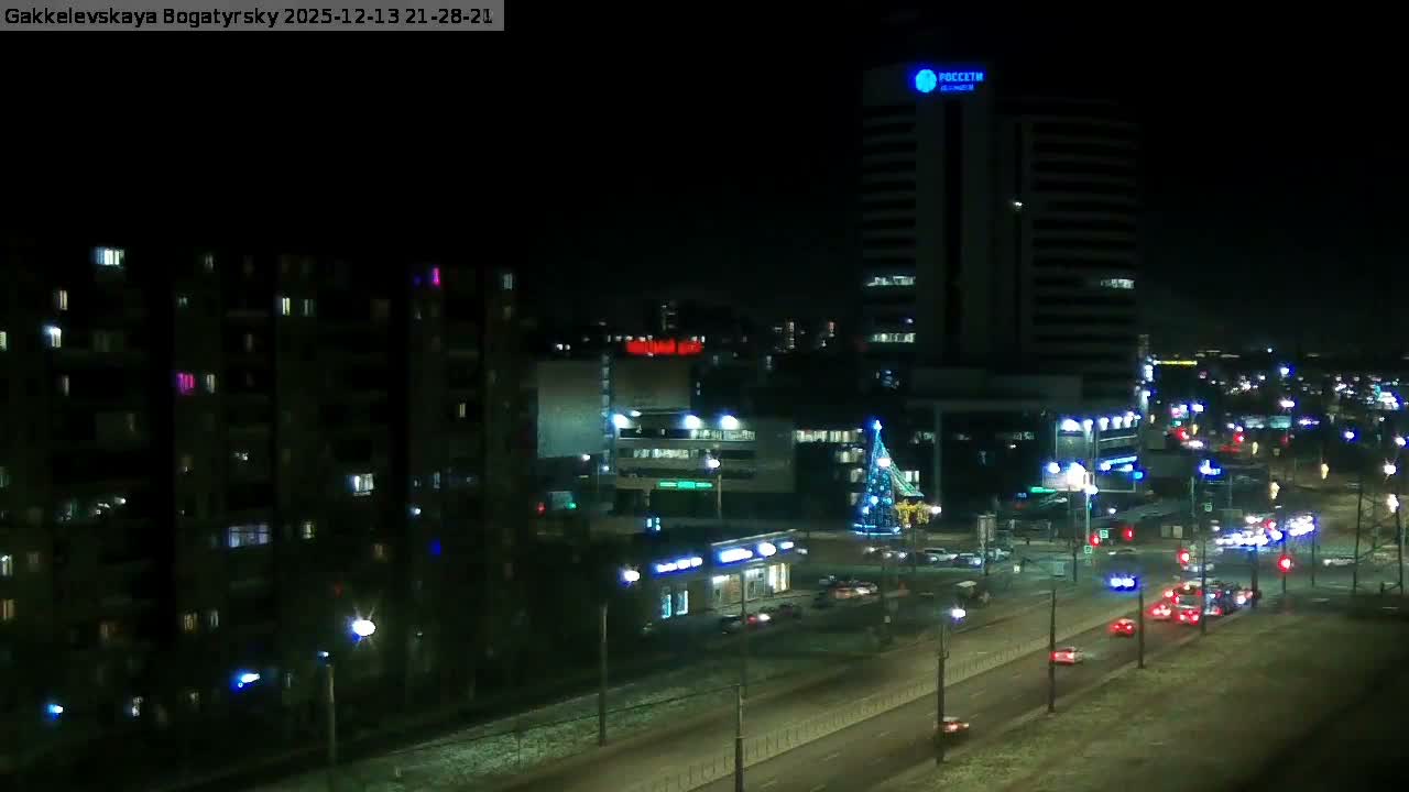 Gakkelevskaya Street / Bogatyrsky Avenue Junction Live Cam - Yuntolovo, Primorsky, Saint Petersburg, Northwestern (Severo-Zapadnyy), Russia