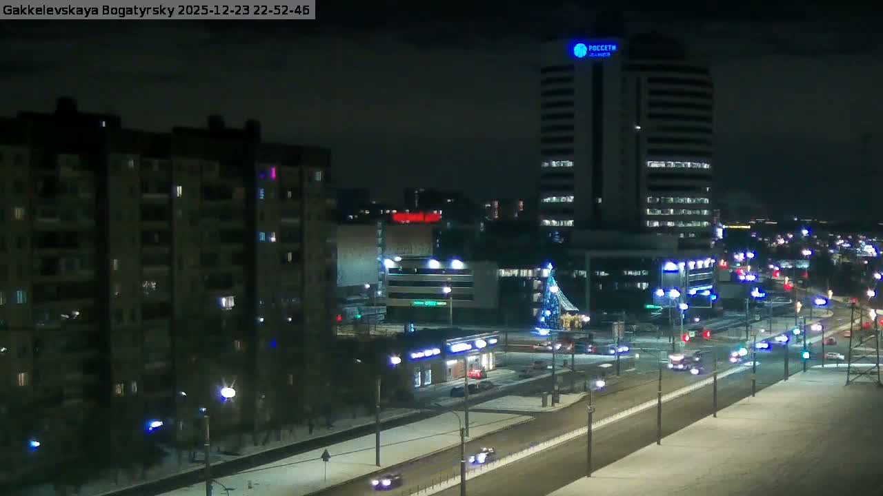 Gakkelevskaya Street / Bogatyrsky Avenue Junction Live Cam - Yuntolovo, Primorsky, Saint Petersburg, Northwestern (Severo-Zapadnyy), Russia