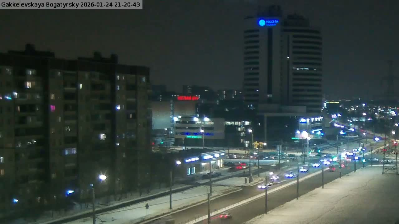 Gakkelevskaya Street / Bogatyrsky Avenue Junction Live Cam - Yuntolovo, Primorsky, Saint Petersburg, Northwestern (Severo-Zapadnyy), Russia
