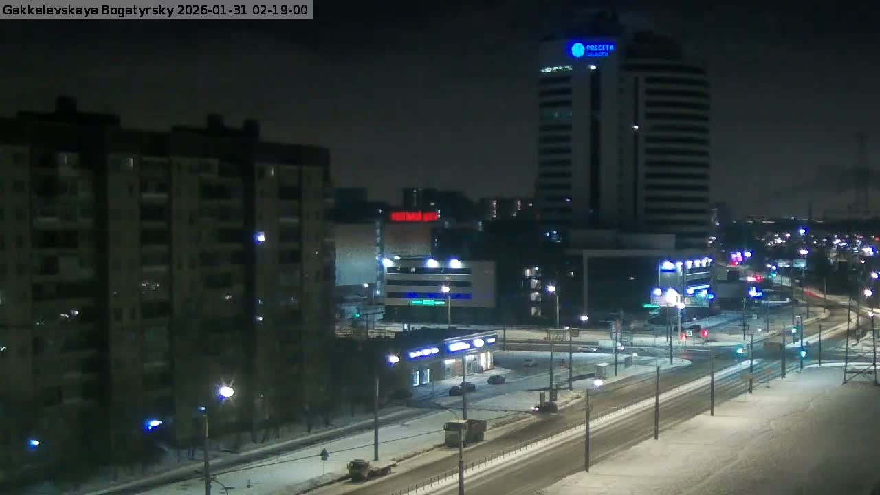 Gakkelevskaya Street / Bogatyrsky Avenue Junction Live Cam - Yuntolovo, Primorsky, Saint Petersburg, Northwestern (Severo-Zapadnyy), Russia