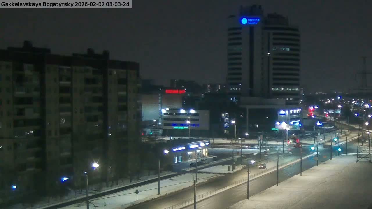 Gakkelevskaya Street / Bogatyrsky Avenue Junction Live Cam - Yuntolovo, Primorsky, Saint Petersburg, Northwestern (Severo-Zapadnyy), Russia