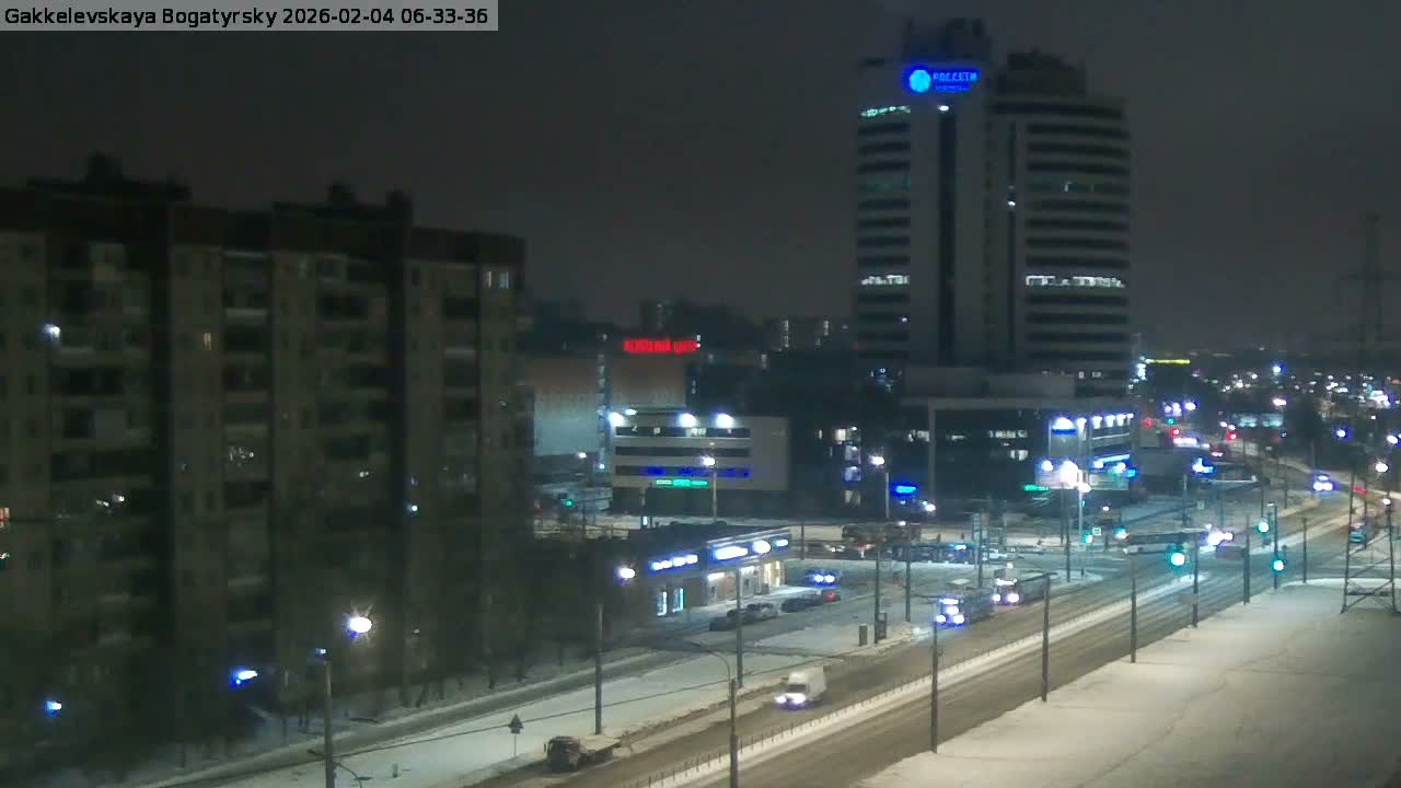 Gakkelevskaya Street / Bogatyrsky Avenue Junction Live Cam - Yuntolovo, Primorsky, Saint Petersburg, Northwestern (Severo-Zapadnyy), Russia