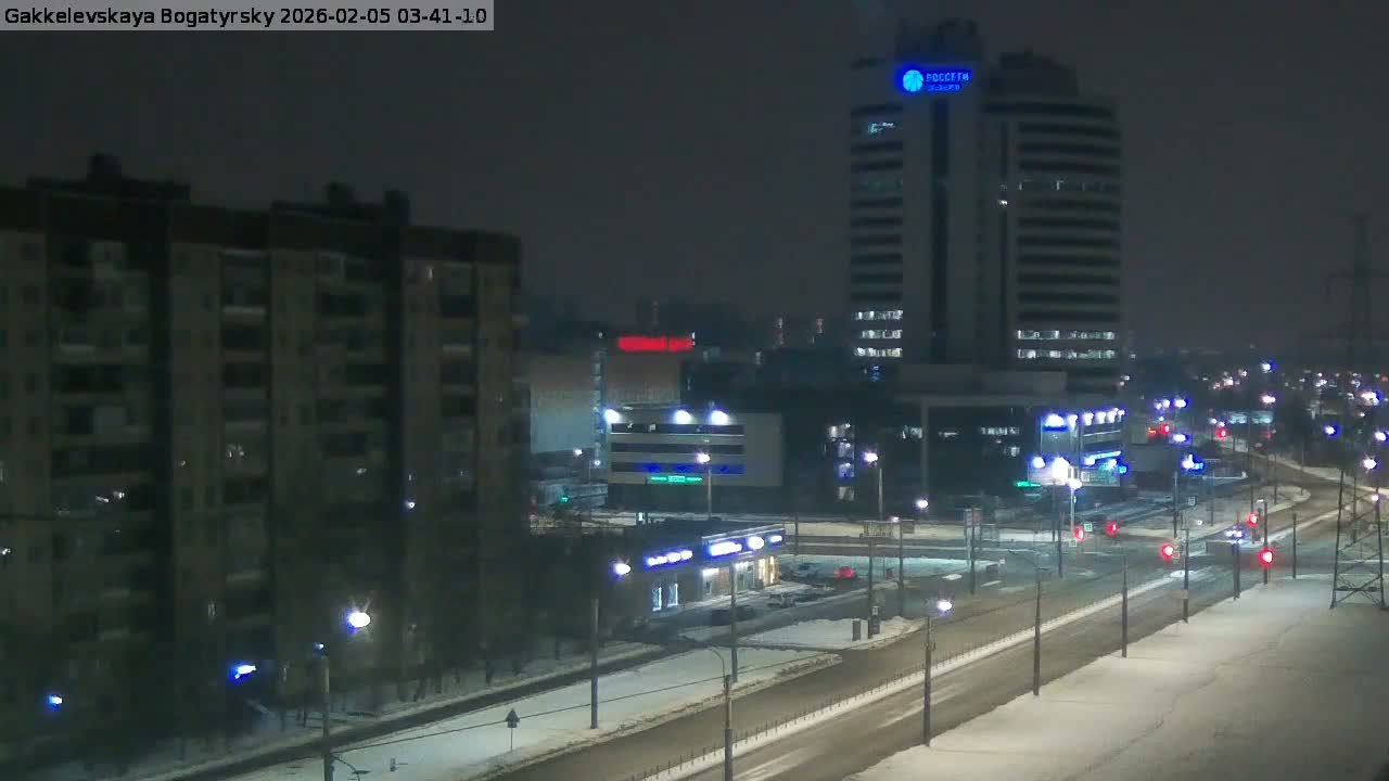 Gakkelevskaya Street / Bogatyrsky Avenue Junction Live Cam - Yuntolovo, Primorsky, Saint Petersburg, Northwestern (Severo-Zapadnyy), Russia