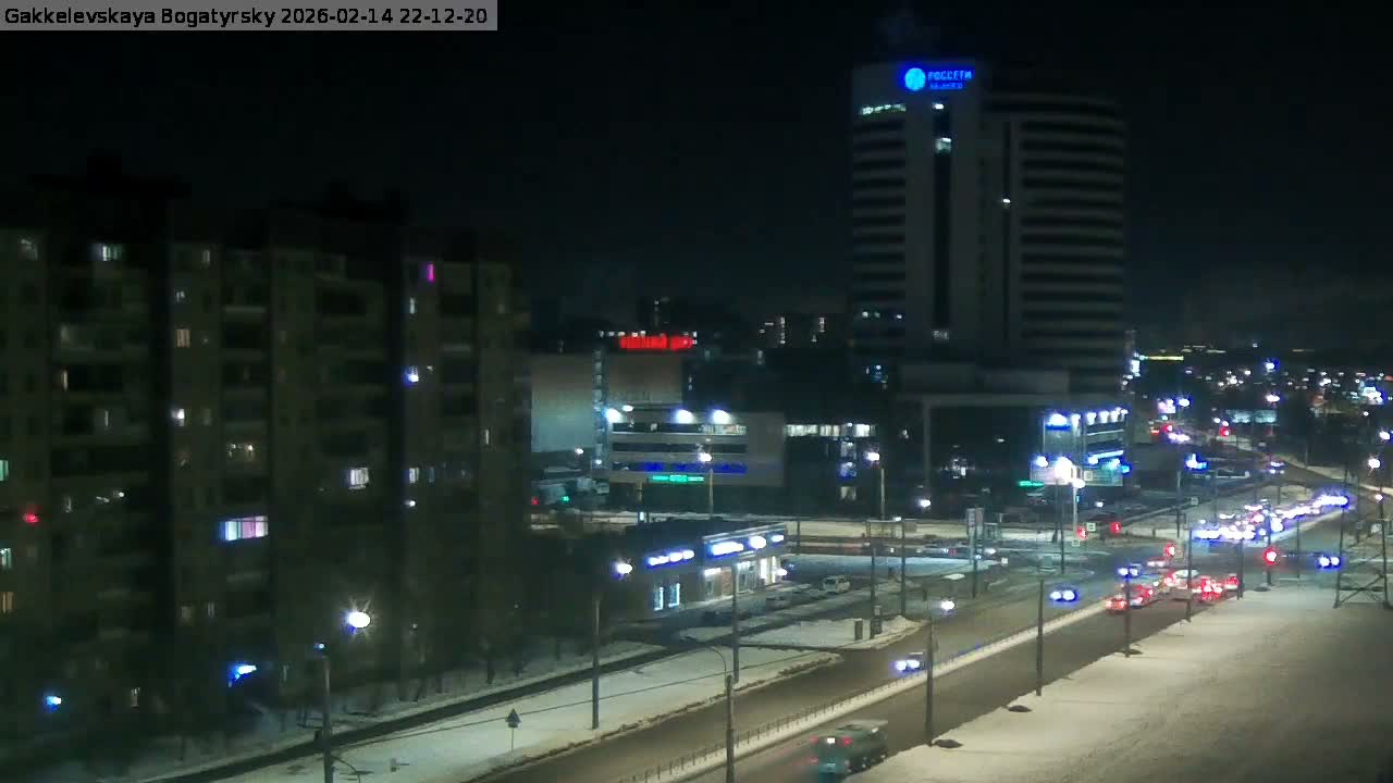Gakkelevskaya Street / Bogatyrsky Avenue Junction Live Cam - Yuntolovo, Primorsky, Saint Petersburg, Northwestern (Severo-Zapadnyy), Russia