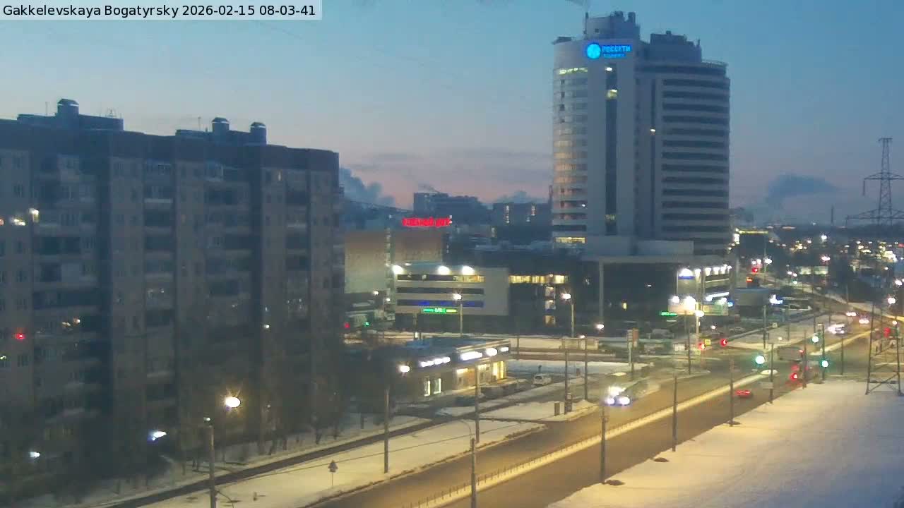 Gakkelevskaya Street / Bogatyrsky Avenue Junction Live Cam - Yuntolovo, Primorsky, Saint Petersburg, Northwestern (Severo-Zapadnyy), Russia