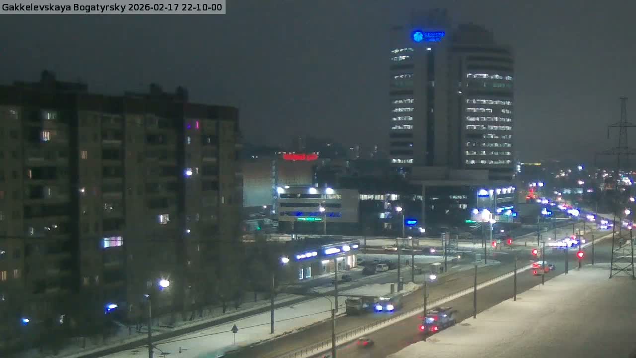 Gakkelevskaya Street / Bogatyrsky Avenue Junction Live Cam - Yuntolovo, Primorsky, Saint Petersburg, Northwestern (Severo-Zapadnyy), Russia