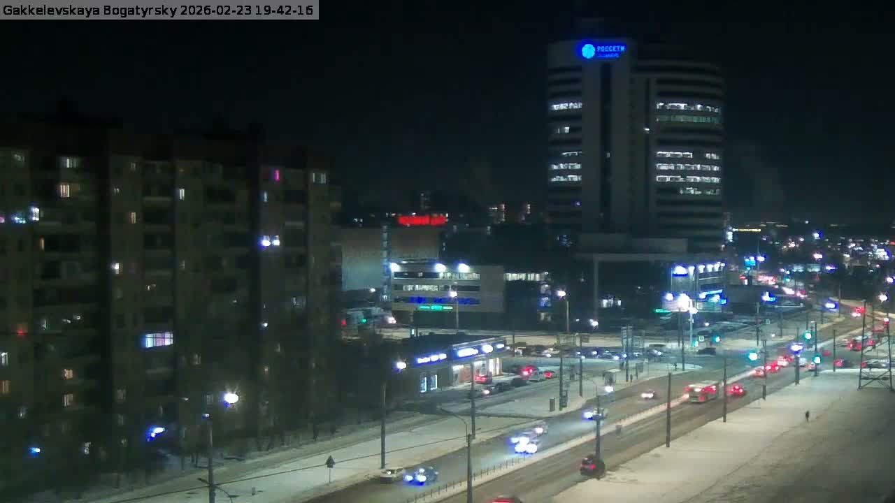 Gakkelevskaya Street / Bogatyrsky Avenue Junction Live Cam - Yuntolovo, Primorsky, Saint Petersburg, Northwestern (Severo-Zapadnyy), Russia