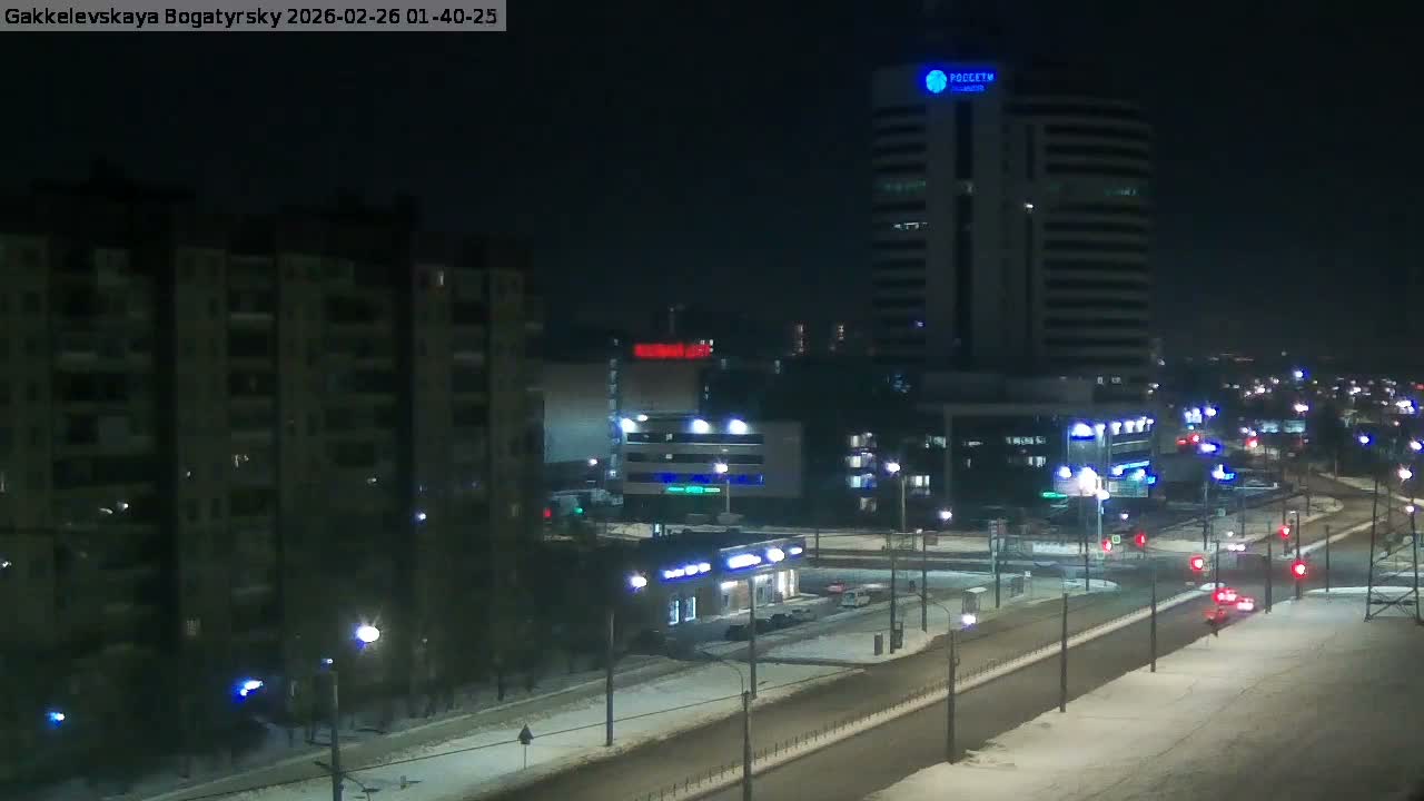 Gakkelevskaya Street / Bogatyrsky Avenue Junction Live Cam - Yuntolovo, Primorsky, Saint Petersburg, Northwestern (Severo-Zapadnyy), Russia
