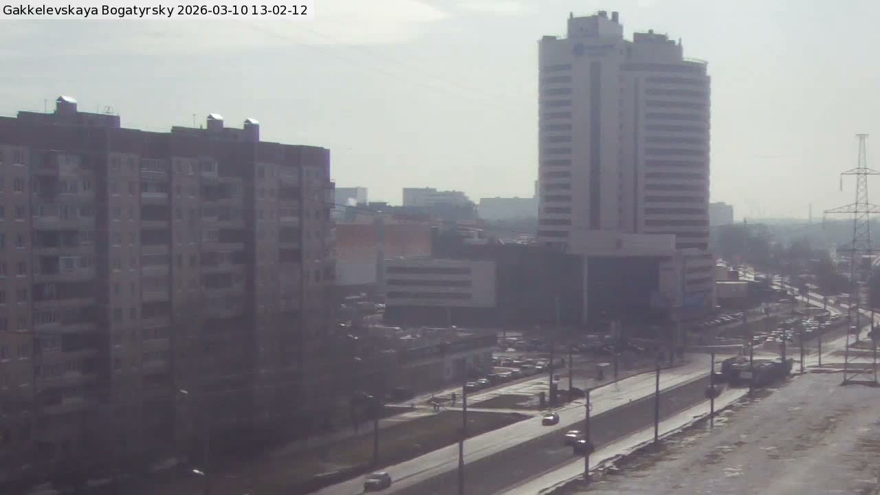 Gakkelevskaya Street / Bogatyrsky Avenue Junction Live Cam - Yuntolovo, Primorsky, Saint Petersburg, Northwestern (Severo-Zapadnyy), Russia
