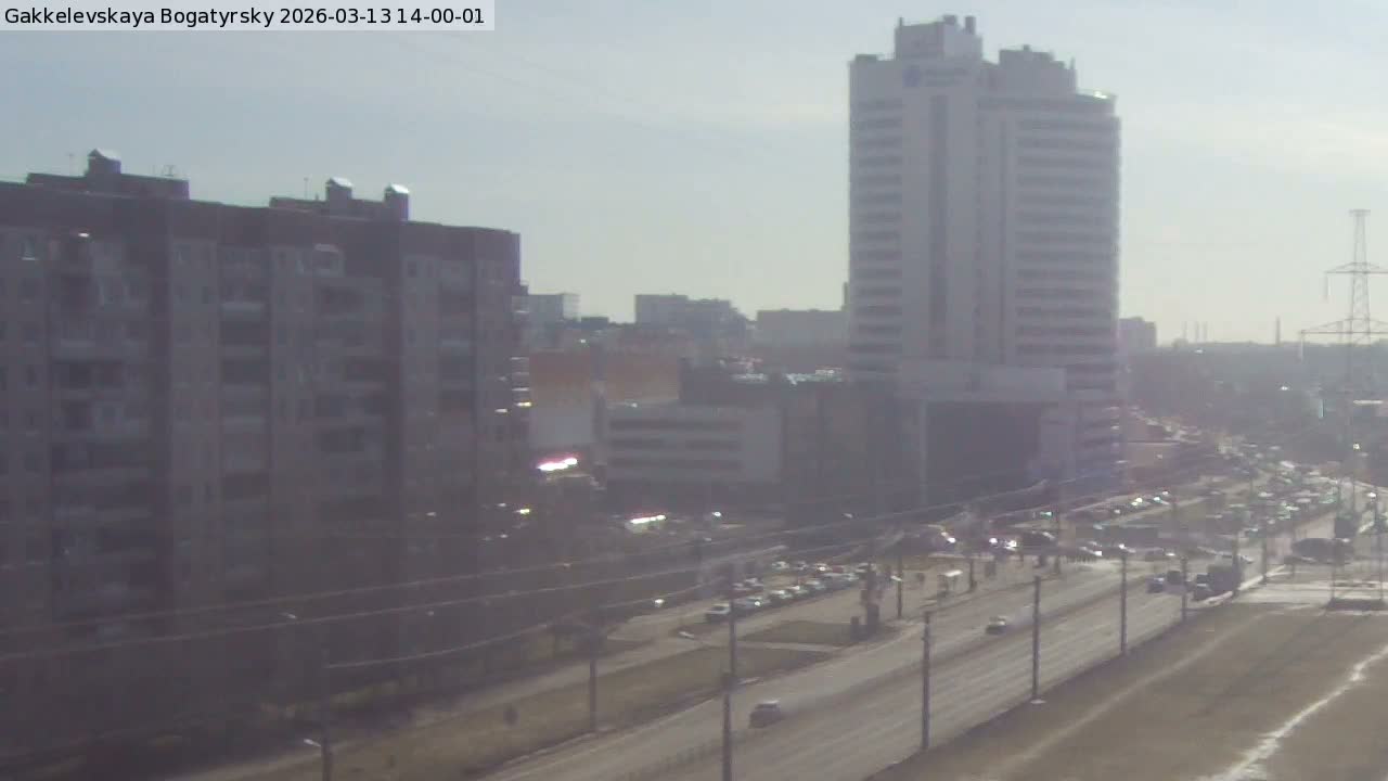 Gakkelevskaya Street / Bogatyrsky Avenue Junction Live Cam - Yuntolovo, Primorsky, Saint Petersburg, Northwestern (Severo-Zapadnyy), Russia