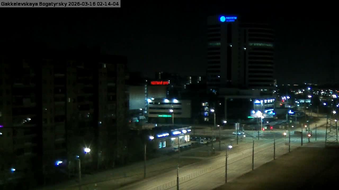 Gakkelevskaya Street / Bogatyrsky Avenue Junction Live Cam - Yuntolovo, Primorsky, Saint Petersburg, Northwestern (Severo-Zapadnyy), Russia