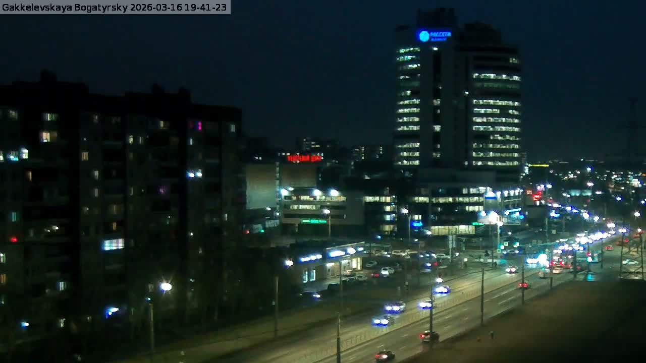 Gakkelevskaya Street / Bogatyrsky Avenue Junction Live Cam - Yuntolovo, Primorsky, Saint Petersburg, Northwestern (Severo-Zapadnyy), Russia