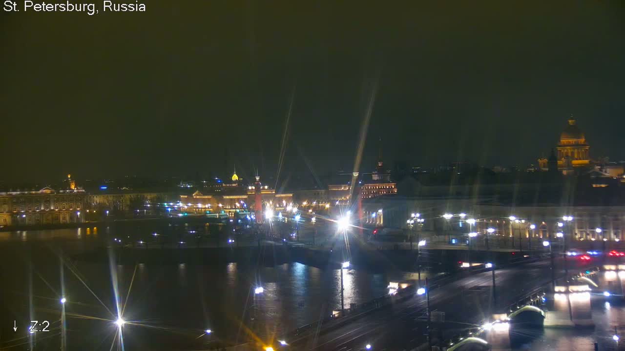 Reka Neva River Shipspotting Live Cam - Dvortsovy, Tsentralny, Saint Petersburg, Northwestern (Severo-Zapadnyy), Russia
