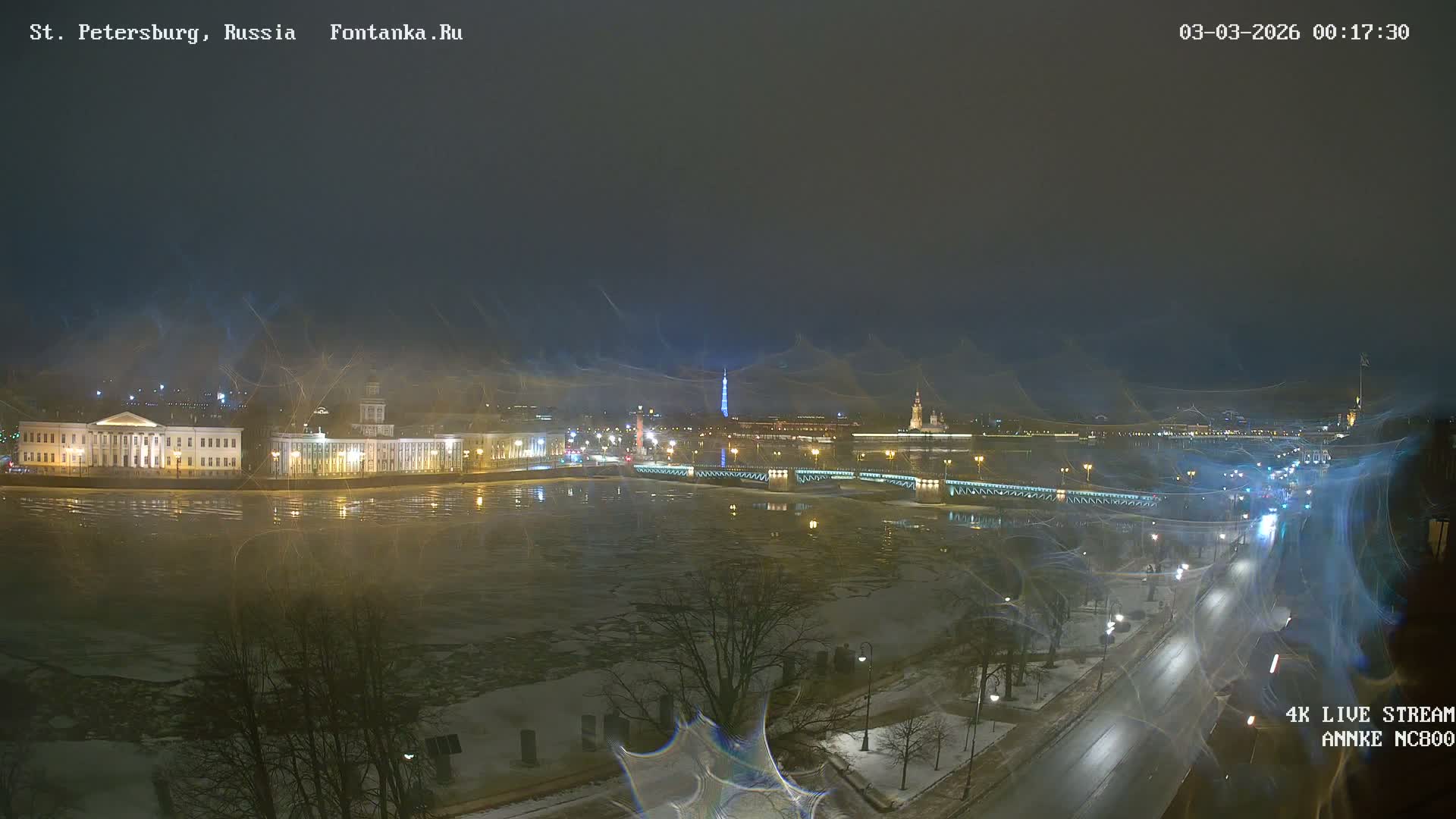 Palace Bridge (Dvortsovyy Most) Live Cam - Admiralteysky Okrug, Admiralteysky, Saint Petersburg, Northwestern (Severo-Zapadnyy), Russia