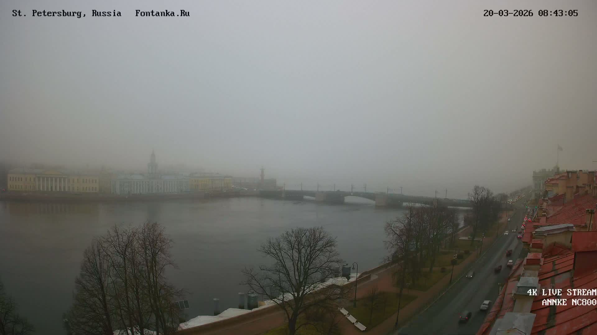 Palace Bridge (Dvortsovyy Most) Live Cam - Admiralteysky Okrug, Admiralteysky, Saint Petersburg, Northwestern (Severo-Zapadnyy), Russia