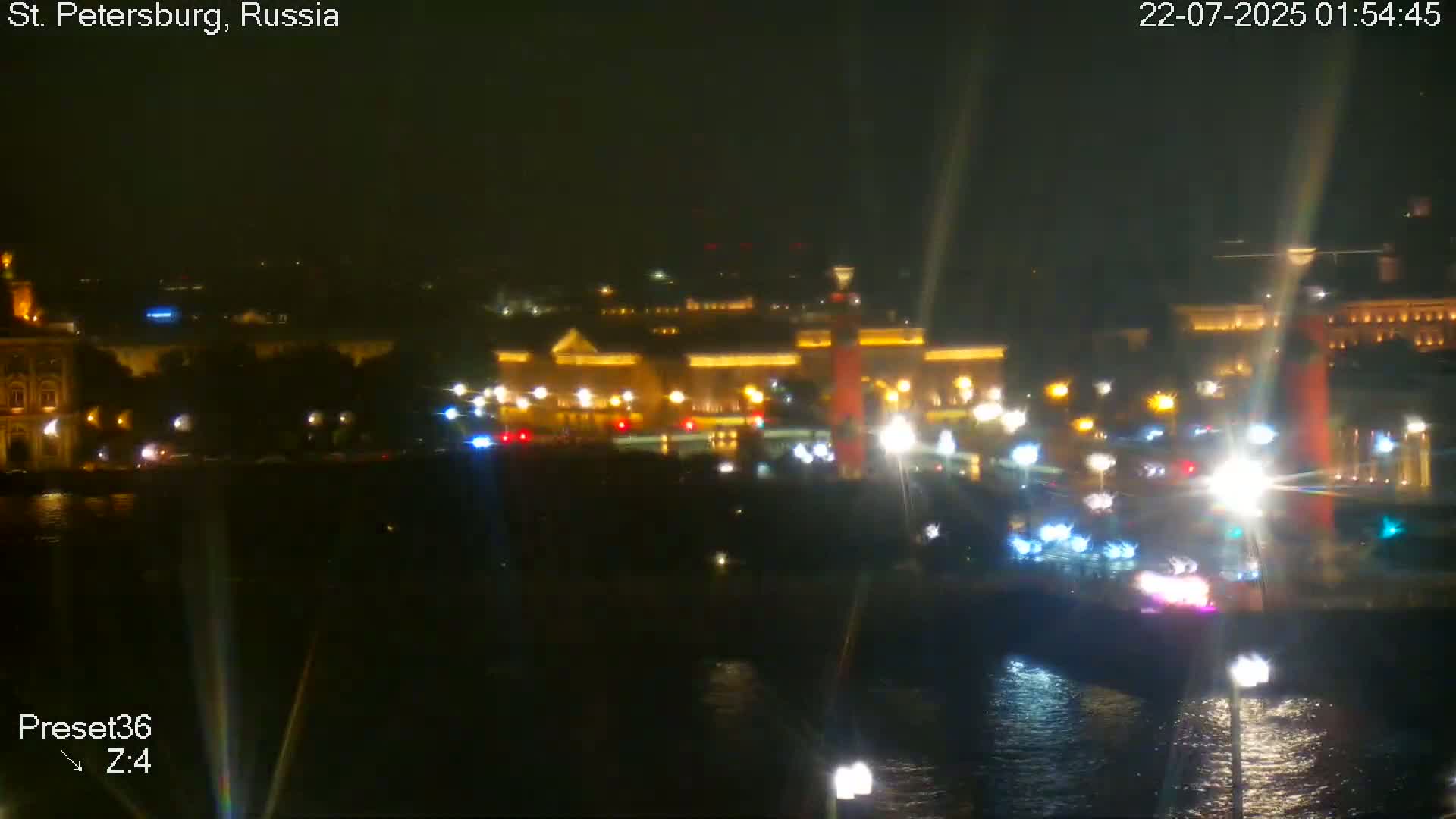 St. Petersburg City Panoramic from Petrogradsky Island Skyline Live Cam -Kronverkskoye, Petrogradsky, Saint Petersburg, Northwestern (Severo-Zapadnyy), Russia