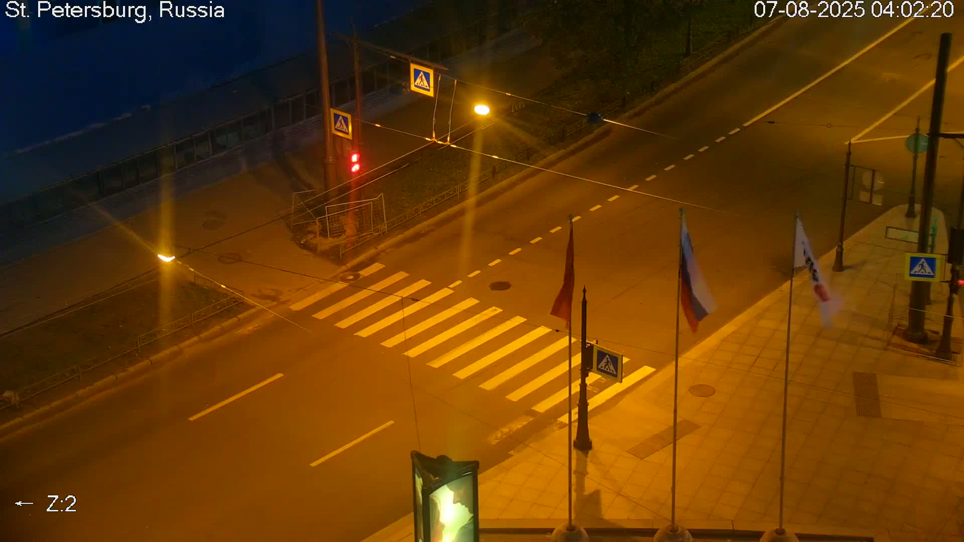 St. Petersburg City Panoramic from Petrogradsky Island Skyline Live Cam -Kronverkskoye, Petrogradsky, Saint Petersburg, Northwestern (Severo-Zapadnyy), Russia