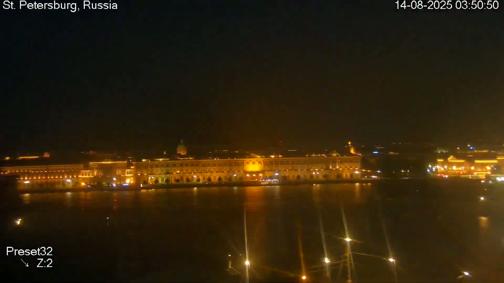 St. Petersburg City Panoramic from Petrogradsky Island Skyline Live Cam -Kronverkskoye, Petrogradsky, Saint Petersburg, Northwestern (Severo-Zapadnyy), Russia