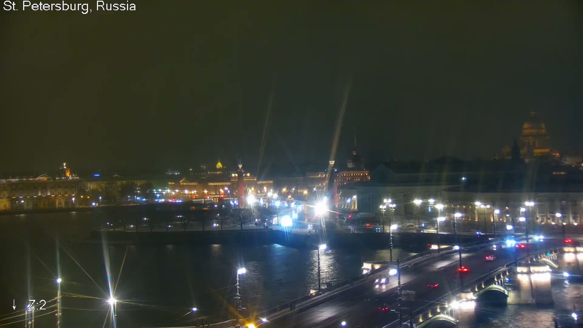 St. Petersburg City Panoramic from Petrogradsky Island Skyline Live Cam -Kronverkskoye, Petrogradsky, Saint Petersburg, Northwestern (Severo-Zapadnyy), Russia