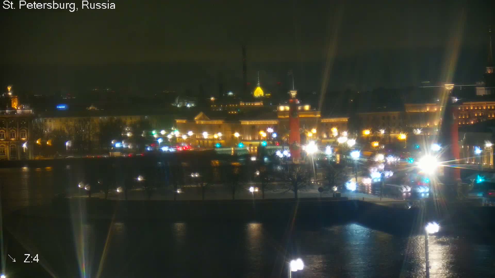 St. Petersburg City Panoramic from Petrogradsky Island Skyline Live Cam -Kronverkskoye, Petrogradsky, Saint Petersburg, Northwestern (Severo-Zapadnyy), Russia
