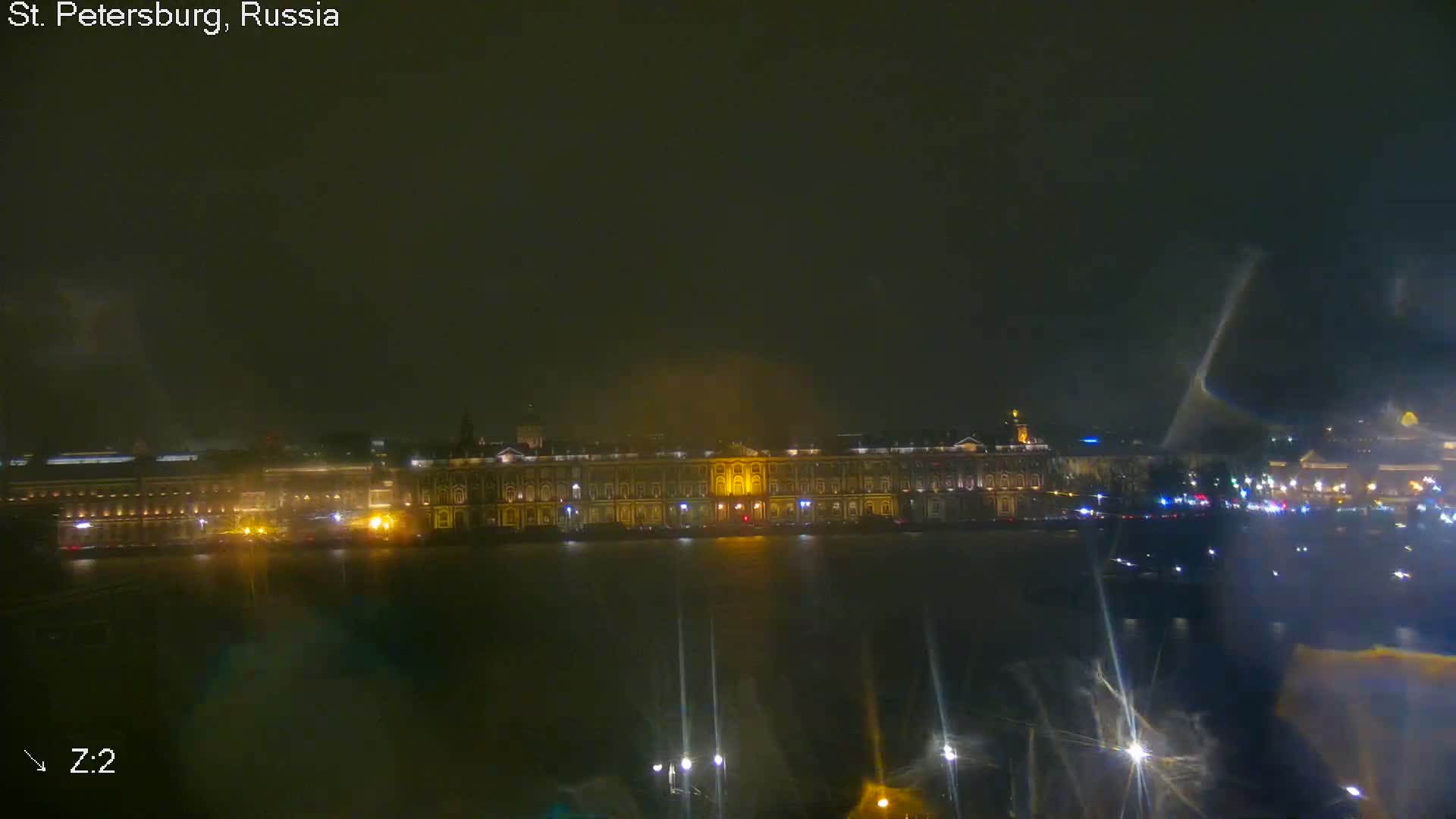 St. Petersburg City Panoramic from Petrogradsky Island Skyline Live Cam -Kronverkskoye, Petrogradsky, Saint Petersburg, Northwestern (Severo-Zapadnyy), Russia
