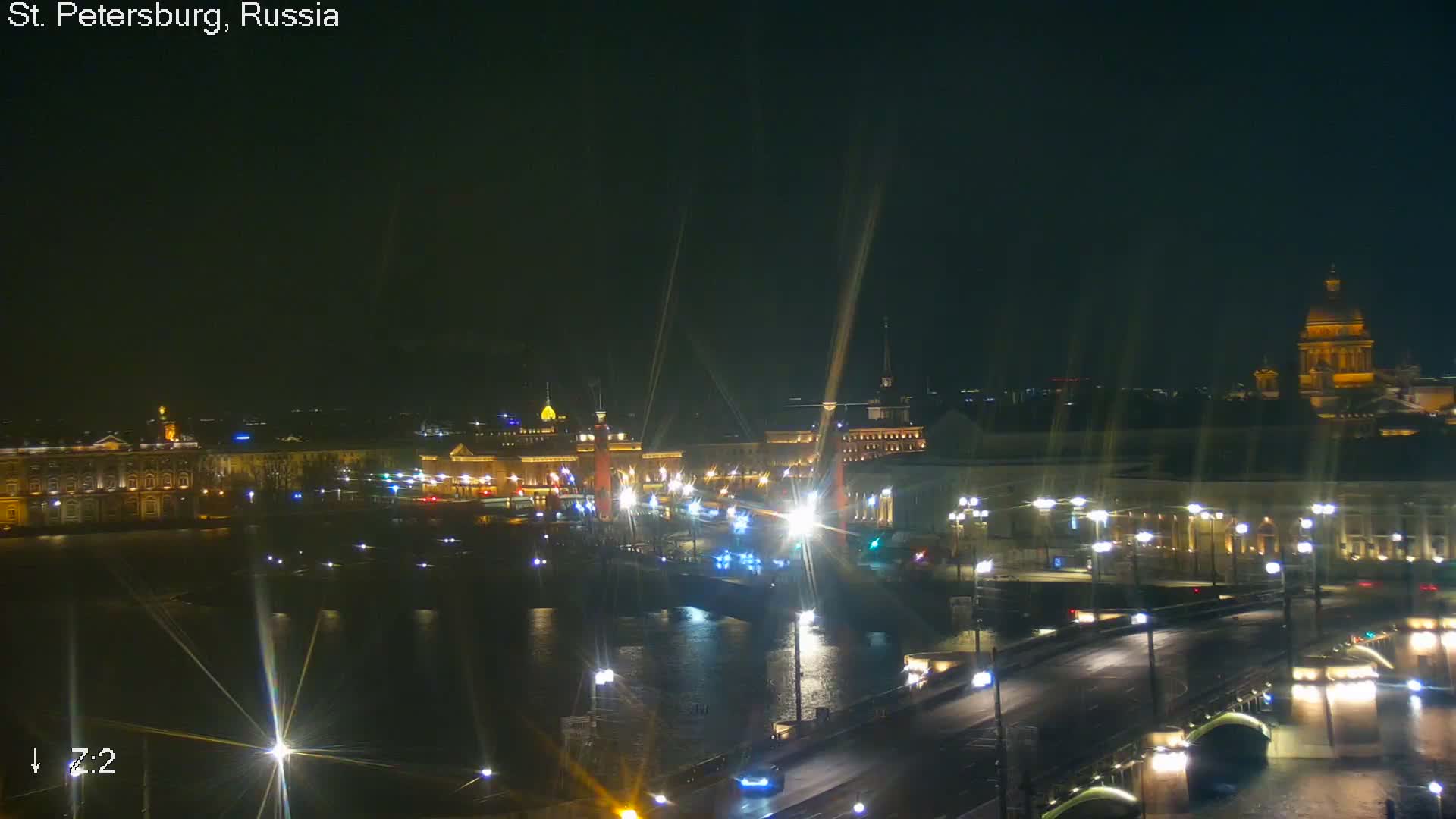 St. Petersburg City Panoramic from Petrogradsky Island Skyline Live Cam -Kronverkskoye, Petrogradsky, Saint Petersburg, Northwestern (Severo-Zapadnyy), Russia