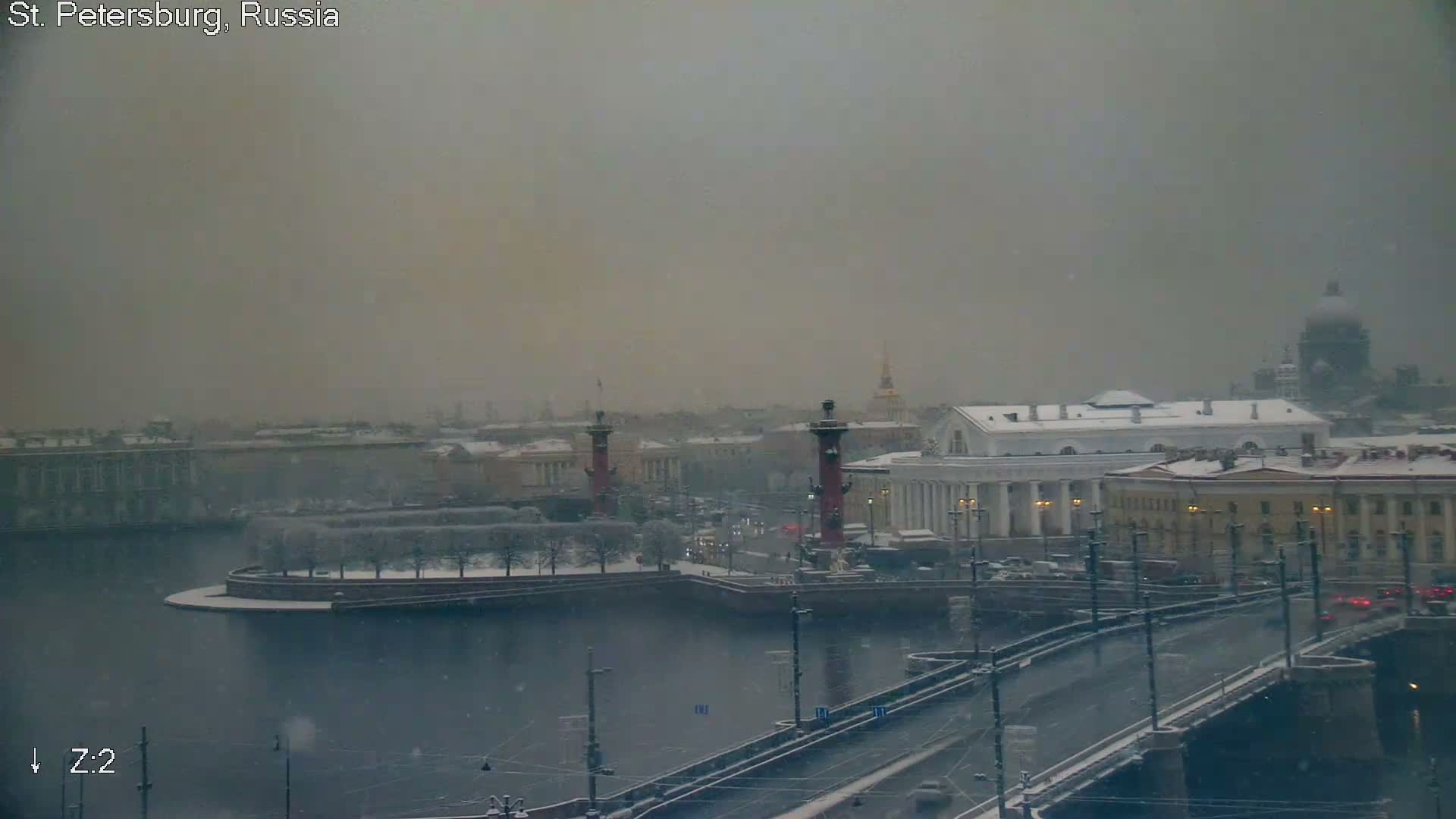 St. Petersburg City Panoramic from Petrogradsky Island Skyline Live Cam -Kronverkskoye, Petrogradsky, Saint Petersburg, Northwestern (Severo-Zapadnyy), Russia