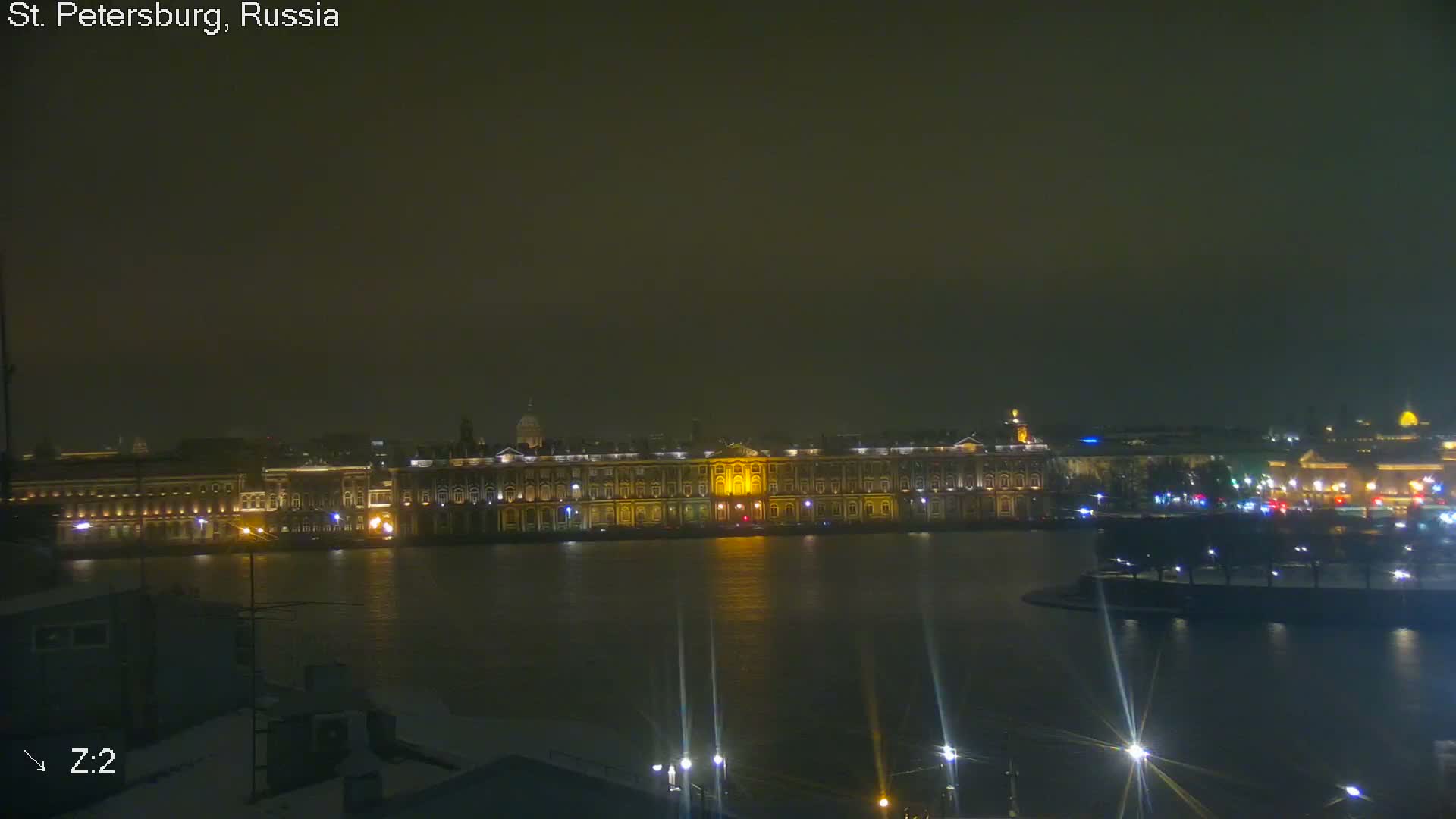 St. Petersburg City Panoramic from Petrogradsky Island Skyline Live Cam -Kronverkskoye, Petrogradsky, Saint Petersburg, Northwestern (Severo-Zapadnyy), Russia
