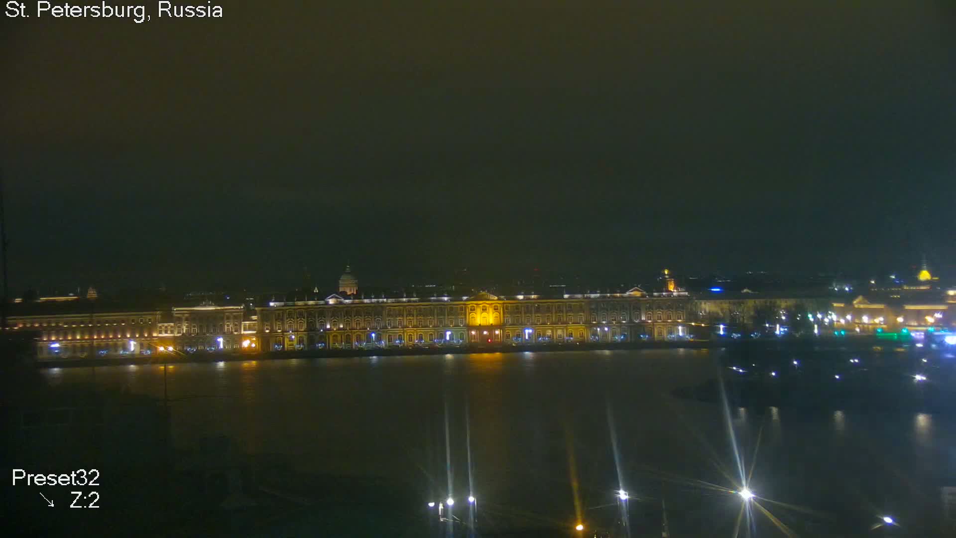 St. Petersburg City Panoramic from Petrogradsky Island Skyline Live Cam -Kronverkskoye, Petrogradsky, Saint Petersburg, Northwestern (Severo-Zapadnyy), Russia