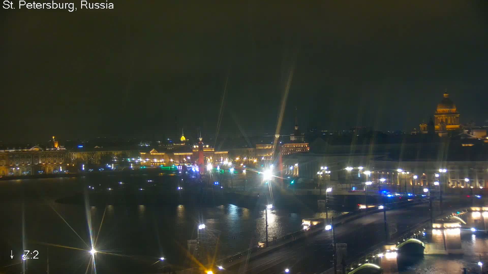 St. Petersburg City Panoramic from Petrogradsky Island Skyline Live Cam -Kronverkskoye, Petrogradsky, Saint Petersburg, Northwestern (Severo-Zapadnyy), Russia