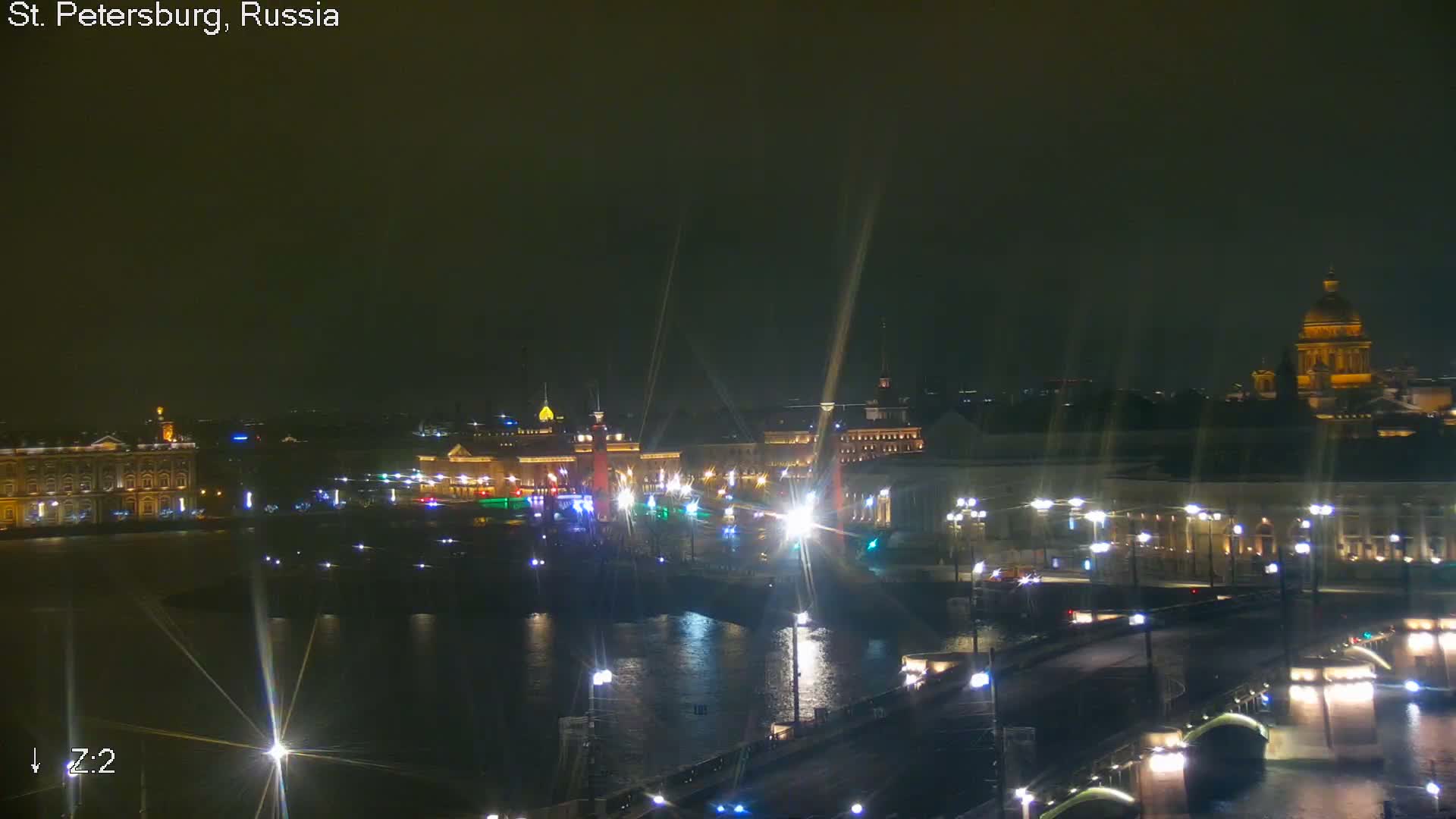 St. Petersburg City Panoramic from Petrogradsky Island Skyline Live Cam -Kronverkskoye, Petrogradsky, Saint Petersburg, Northwestern (Severo-Zapadnyy), Russia