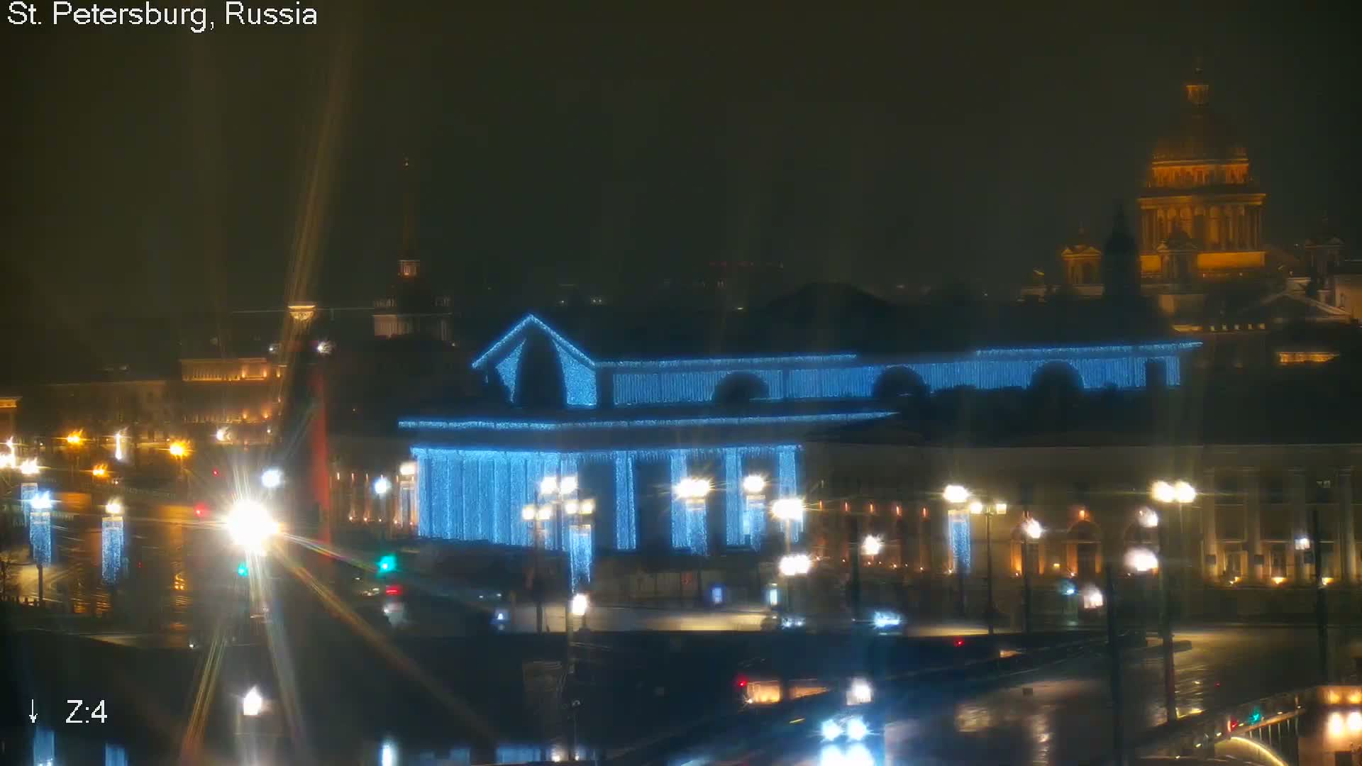 St. Petersburg City Panoramic from Petrogradsky Island Skyline Live Cam -Kronverkskoye, Petrogradsky, Saint Petersburg, Northwestern (Severo-Zapadnyy), Russia