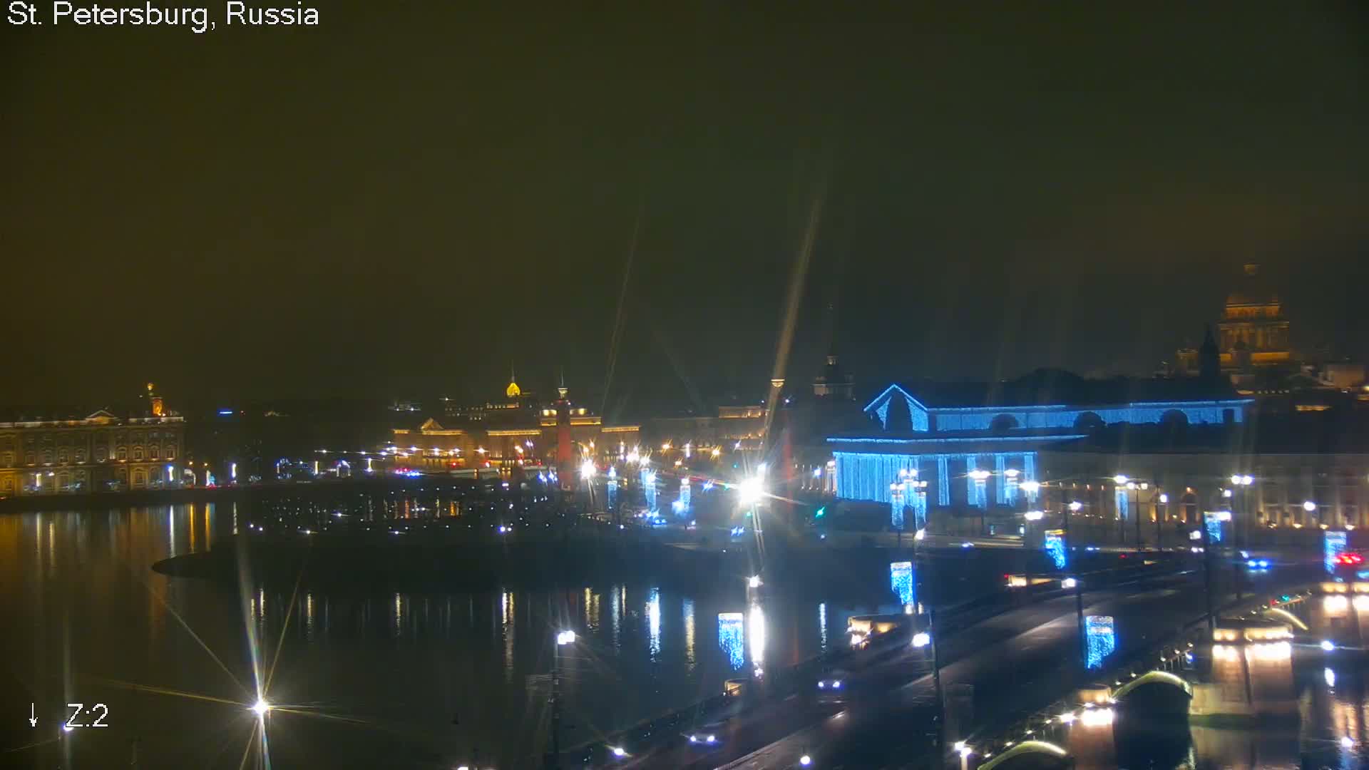 St. Petersburg City Panoramic from Petrogradsky Island Skyline Live Cam -Kronverkskoye, Petrogradsky, Saint Petersburg, Northwestern (Severo-Zapadnyy), Russia